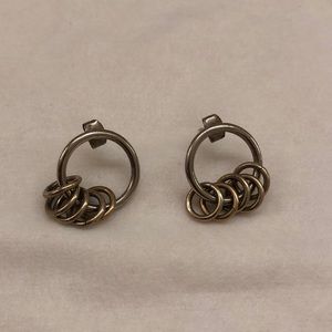 Two Tone Mini Hoops
